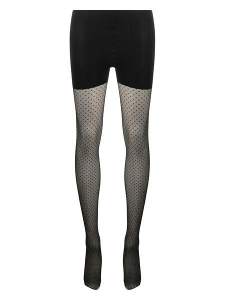  Wolford Control Dots Tights - Black 
