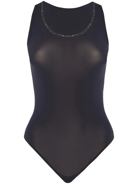 Wolford Crystal String Bodysuit - Black 