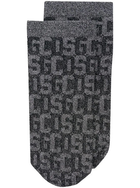  Wolford X Gcds Monogram-pattern Socks - Black 