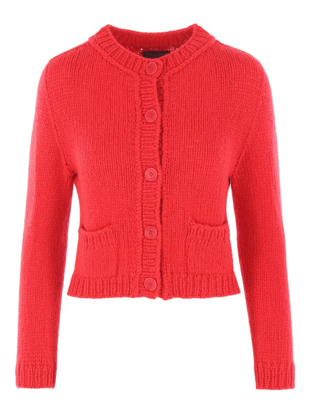  Wommelsdorff Berlin Patch-pocket Button Cardigan - Red 