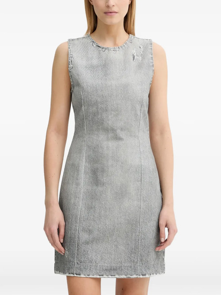  Won Hundred Allegra Distressed Zip Dress - Grey 