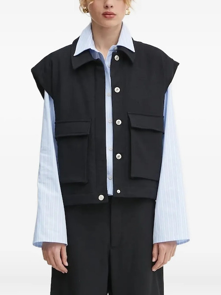  Won Hundred Button-up Vest - Black 