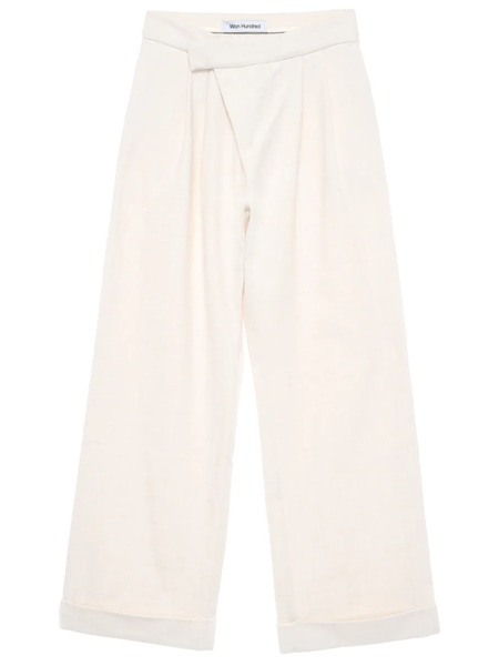  Won Hundred High-waisted Darted Trousers - Neutrals 