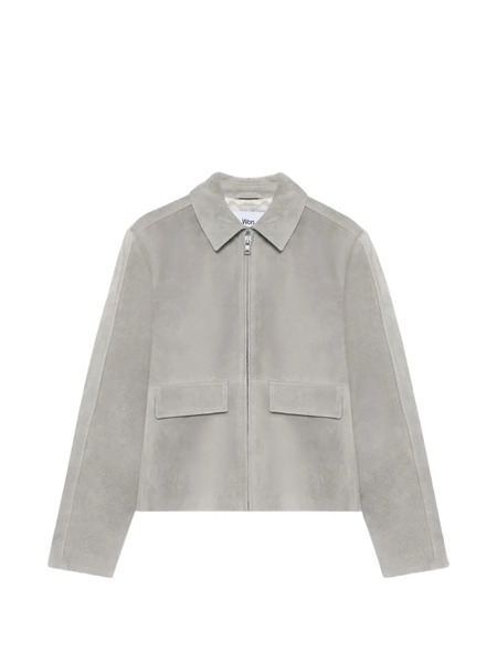  Won Hundred Patch-pocket Suede Jacket - Grey 