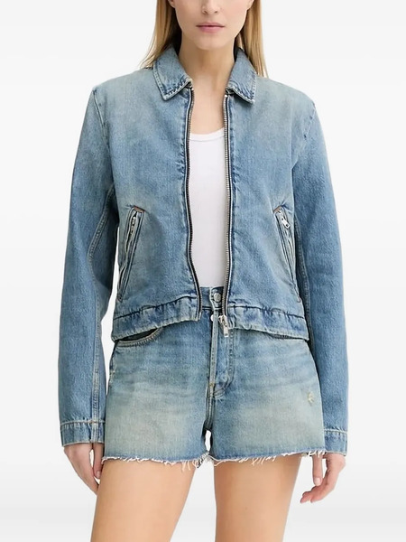  Won Hundred Zip-fastening Denim Jacket - Blue 