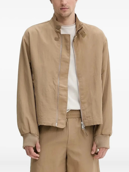  Won Hundred Zip-fastening Ribbed-cuff Jacket - Neutrals 