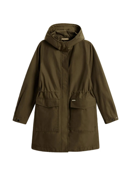  Woolrich Adjustable Hooded Parka Coat - Green 