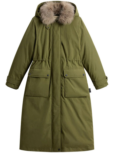  Woolrich Arctic Long Parka Coat - Green 