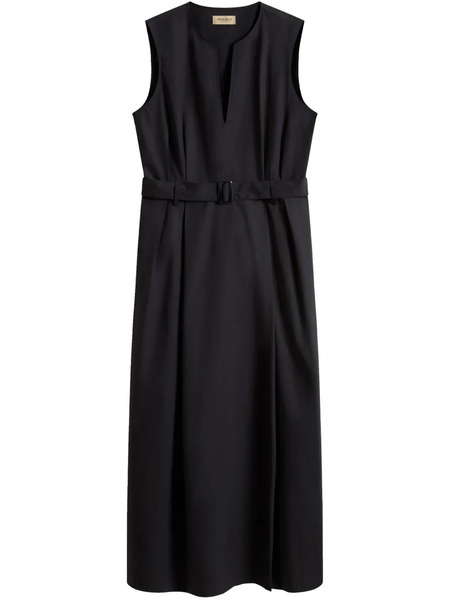  Woolrich Belted Maxi Dress - Black 