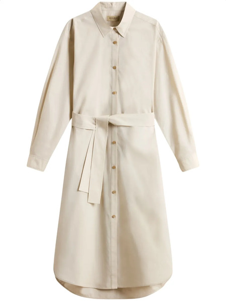  Woolrich Belted Shirt Dress - Neutrals 