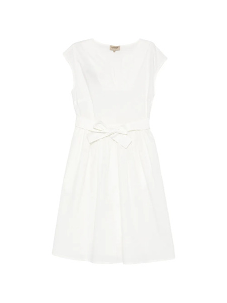  Woolrich Bow Midi Dress - Neutrals 