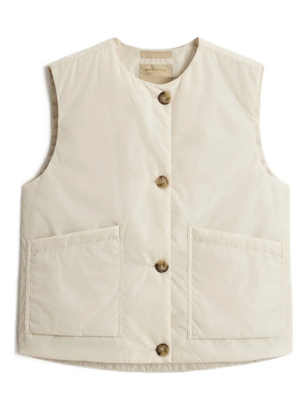  Woolrich Button-fastening Pocket Vest - Neutrals 
