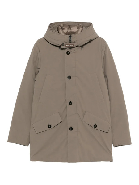  Woolrich Button Hooded Jacket - Neutrals 