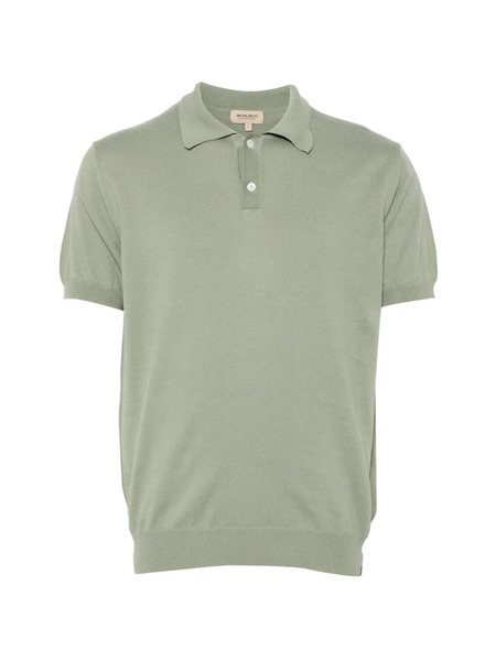  Woolrich Buttoned Short-sleeve Polo Shirt - Green 