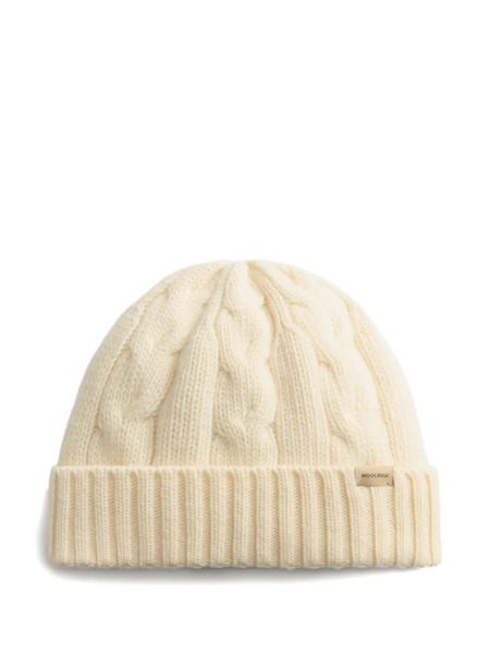  Woolrich Cable-knit Beanie - Neutrals 