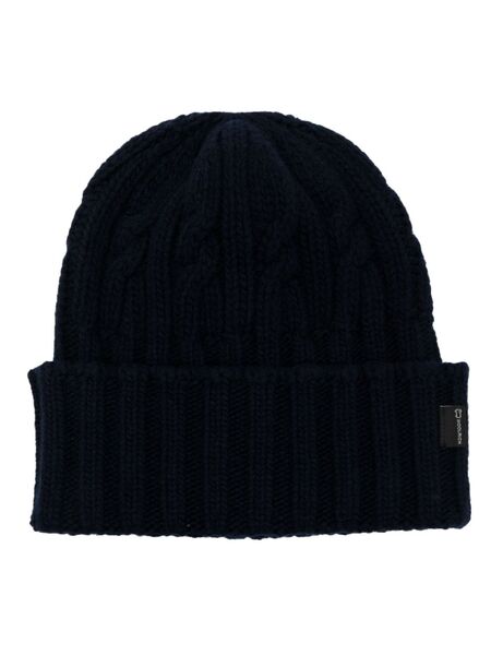  Woolrich Cable-knit Wool Beanie - Blue 