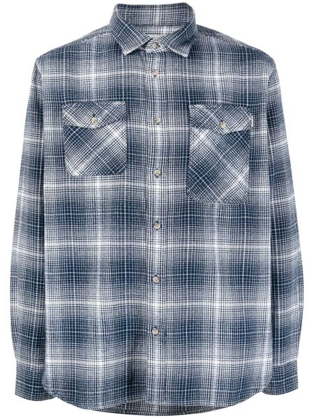  Woolrich Check-pattern Button-up Shirt - Blue 