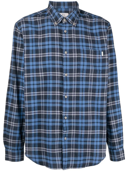  Woolrich Check-pattern Button-up Shirt - Blue 