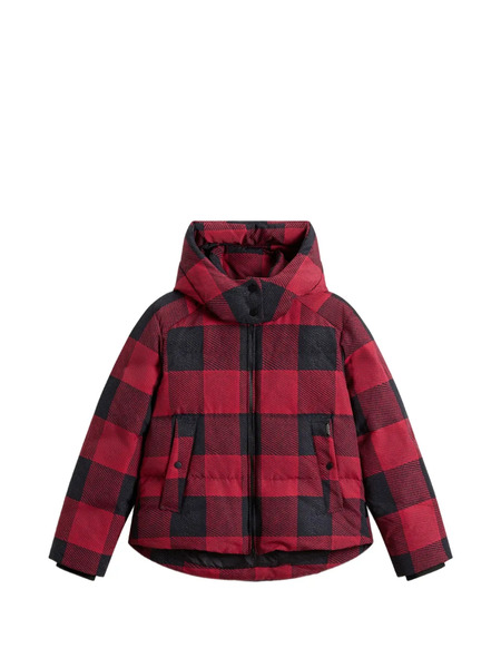  Woolrich Check-pattern Padded Jacket - Red 