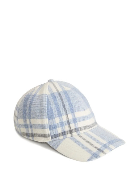  Woolrich Checked-pattern Baseball Cap - White 