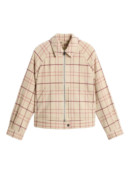 Woolrich Checked Zip-front Top - Neutrals 