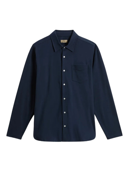  Woolrich Chest-pocket Jersey Shirt - Blue 