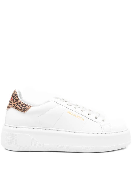  Woolrich Chunky Court Platform Sneakers - White 