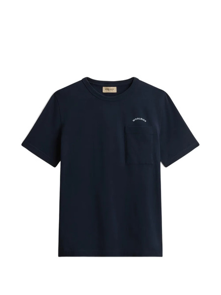  Woolrich Cotton Logo Pocket T-shirt - Blue 