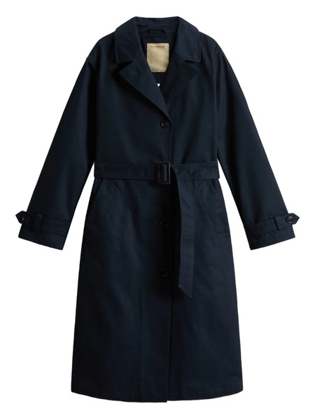  Woolrich Cotton Trench Coat - Blue 