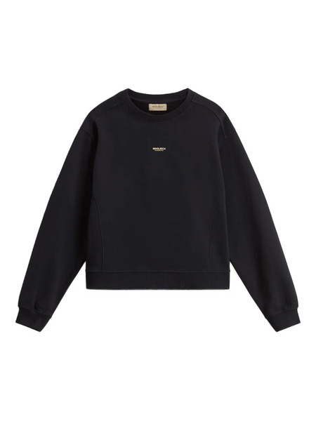  Woolrich Crew Neck Fleece Top - Black 