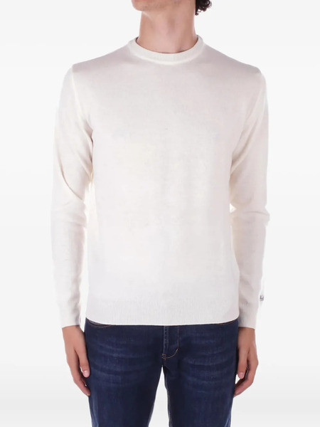  Woolrich Crew-neck Wool Sweater - White 
