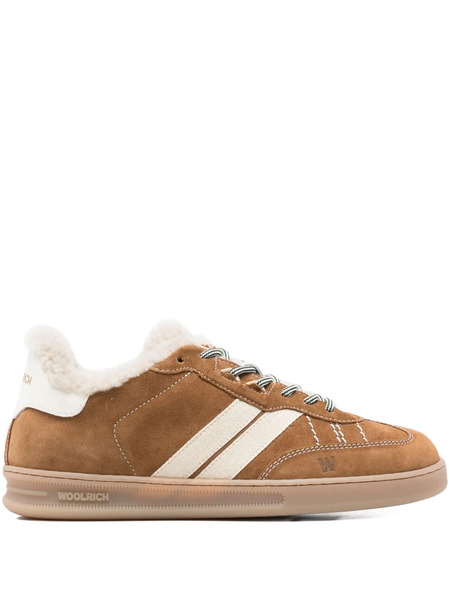  Woolrich Doubleu Tennis Suede Sneakers - Brown 