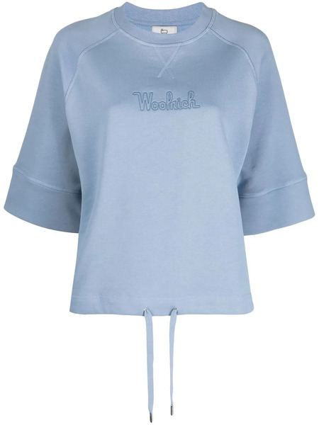  Woolrich Drawstring Logo T-shirt - Blue 
