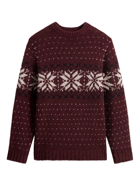  Woolrich Fair Isle Jacquard Sweater - Red 