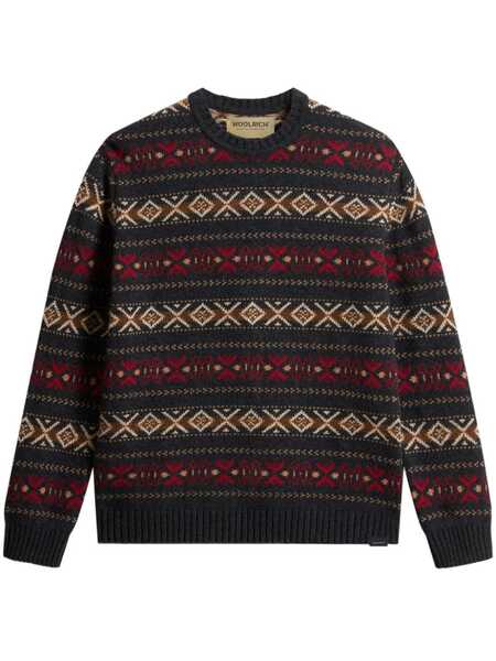  Woolrich Fair Isle Knitted Sweater - Brown 