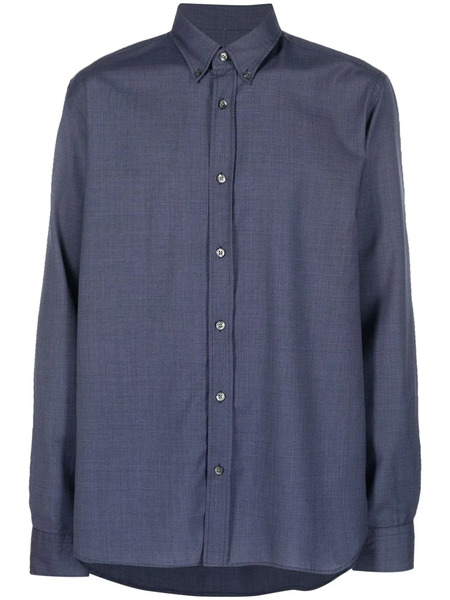  Woolrich Fine-check Virgin Wool Shirt - Blue 
