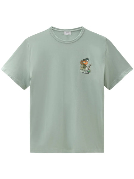  Woolrich Graphic-print Cotton T-shirt - Green 