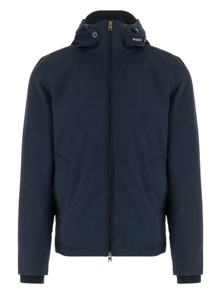  Woolrich Hooded Zip-front Coat - Blue 