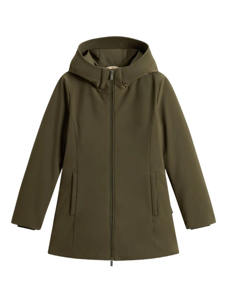  Woolrich Hooded Zip-front Parka - Green 