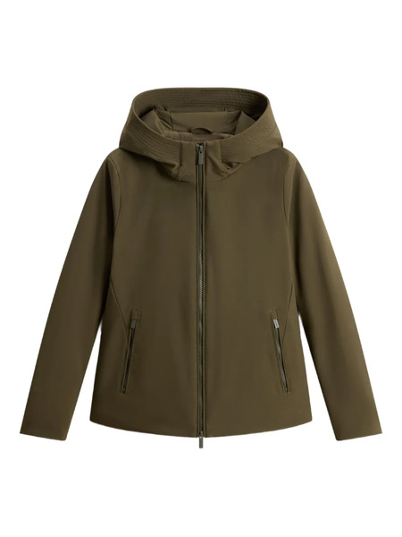  Woolrich Hooded Zip-front Parka - Green 