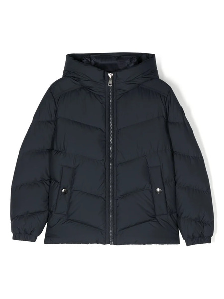  Woolrich Kids Authentic Hooded Down Jacket - Blue 