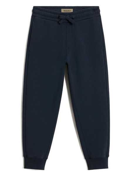  Woolrich Kids Cotton Fleece Track Pants - Blue 