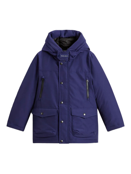  Woolrich Kids Hooded Pocket Arctic Parka - Blue 