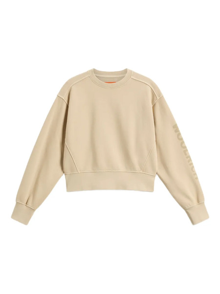  Woolrich Kids Logo Crewneck Top - Neutrals 