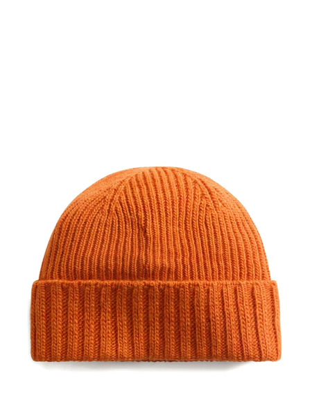  Woolrich Kids Logo-detail Beanie - Orange 