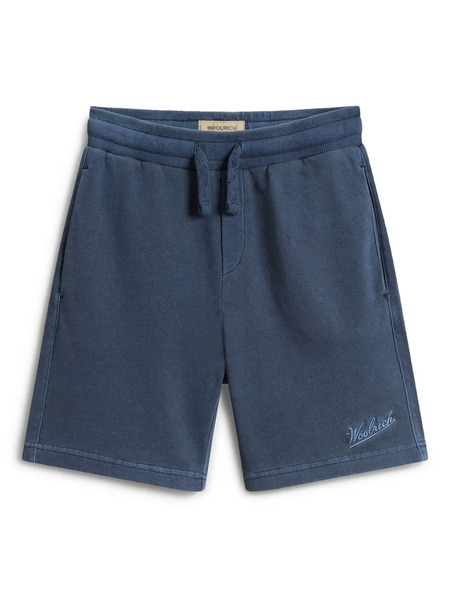  Woolrich Kids Logo-embroidered Track Shorts - Blue 