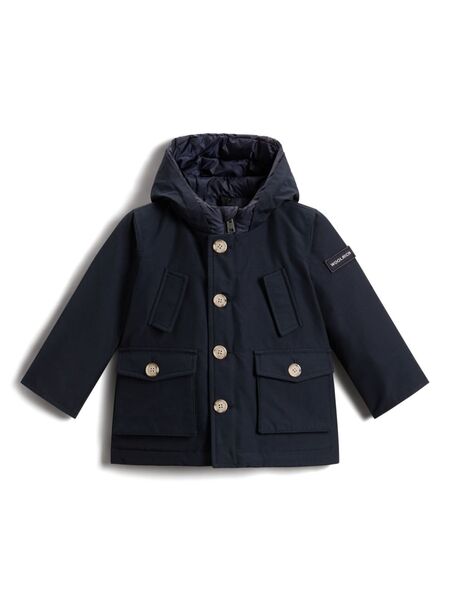  Woolrich Kids My First No Fur Parka Coat - Blue 