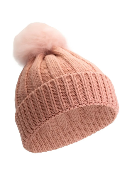  Woolrich Kids Pompom-detail Beanie - Pink 