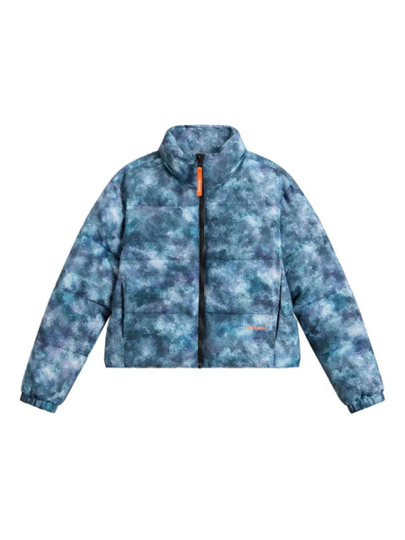  Woolrich Kids Printed Puffer Jacket - Blue 