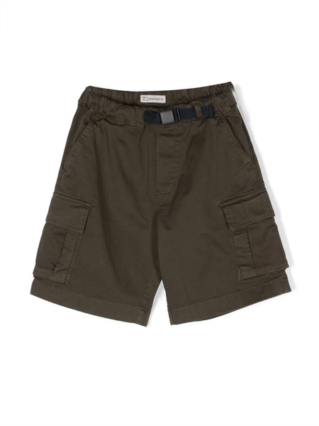  Woolrich Kids Quick-release Buckle Cargo Shorts - Green 